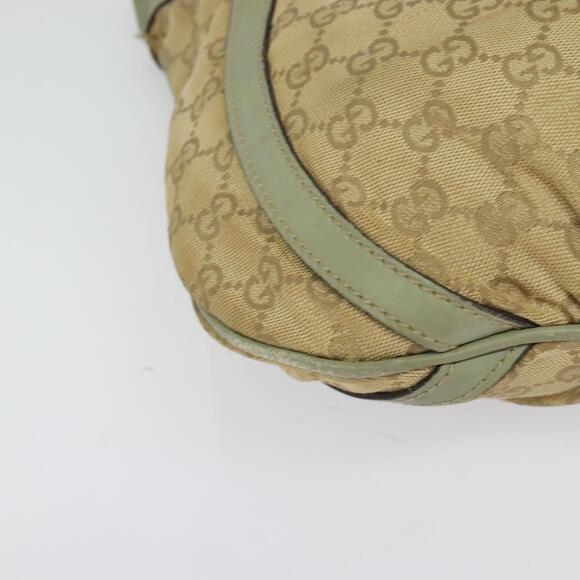GUCCI GG Canvas Shoulder Bag Beige Gold - Picture 2 of 12